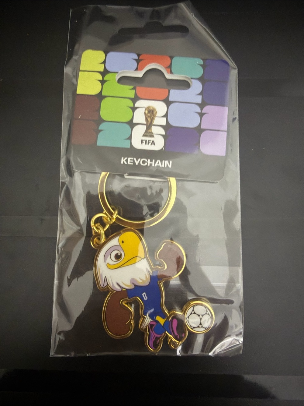 FIFA World Cup 2026 Collectible Souvenir - Keychain USA Eagle Running